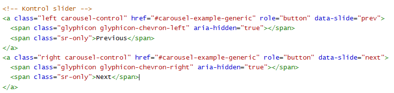 cara membuat slider hanya dengan bootstrap-4